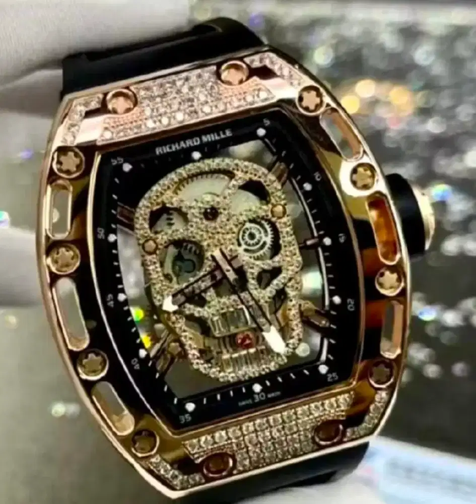 Jam Tangan RM052 Skull Tourbillon Swiss Full Set