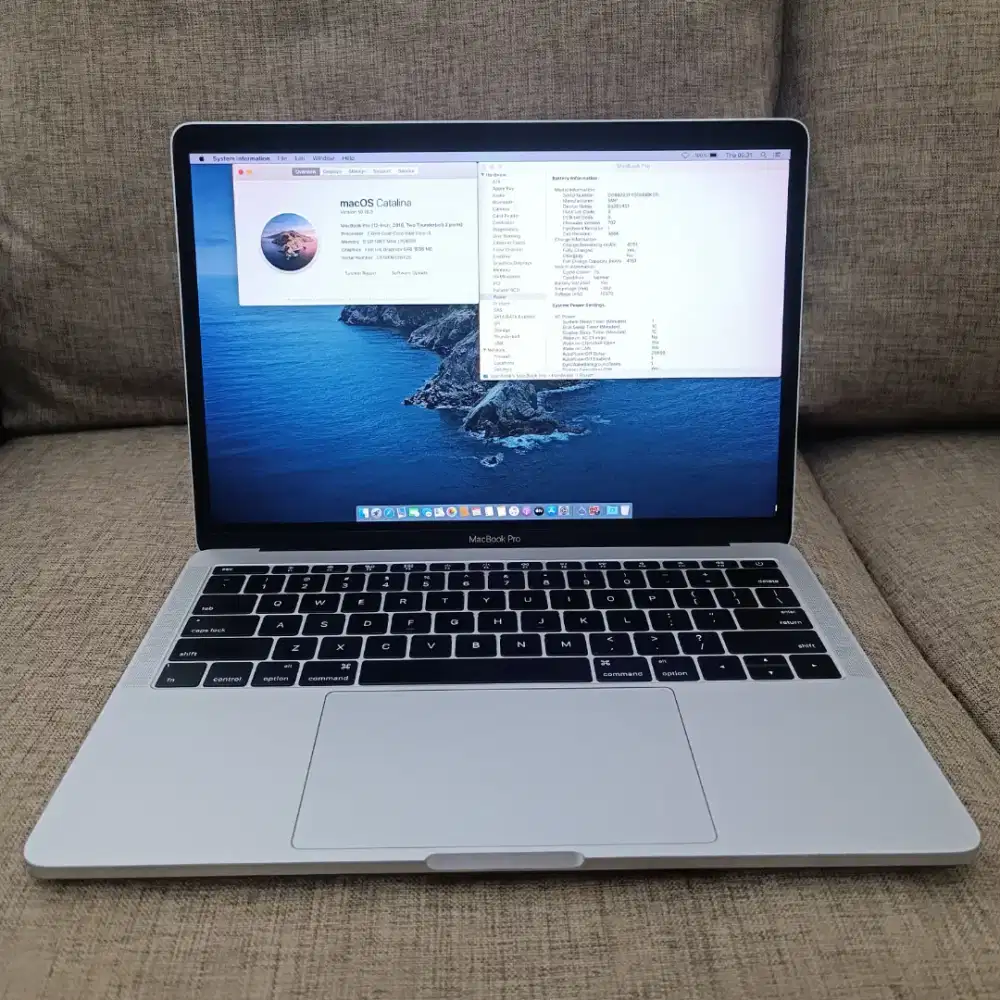 Macbook Pro 2016 Core i5 Ram 8 Ssd 256 Cycle count baru 78 Muluss