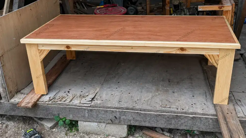 Meja lesehan untuk buka usaha cafe warkop dan warung makan dll