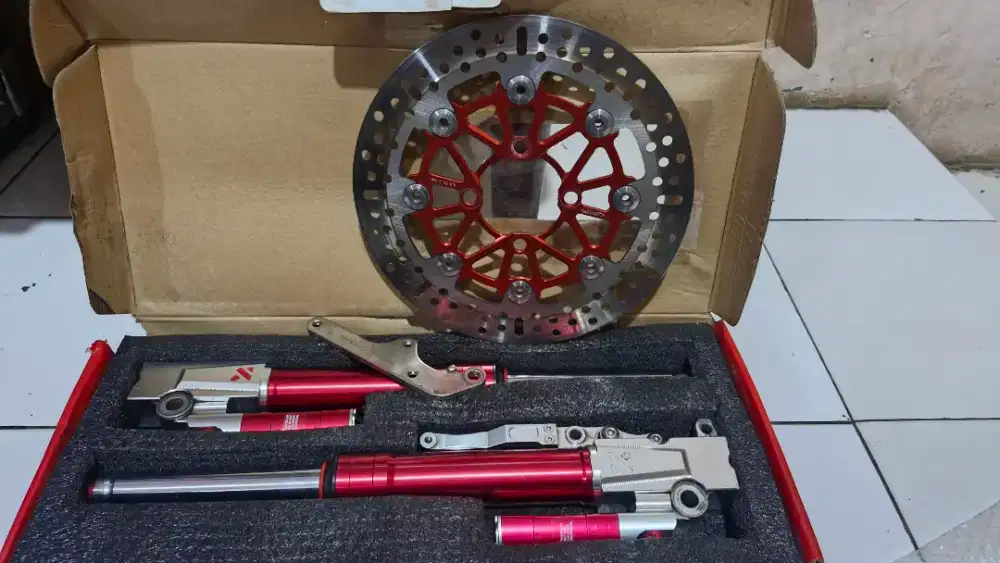 Paketan shock depan kyta + piringan 260 ktc original