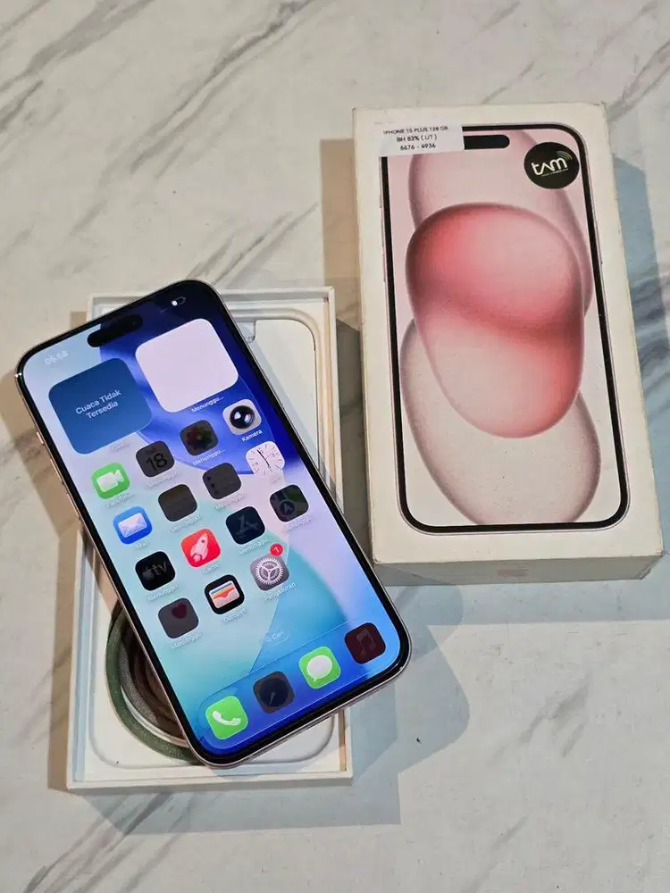 Iphone 15 Plus 128 iBox Mulus Fullset Original