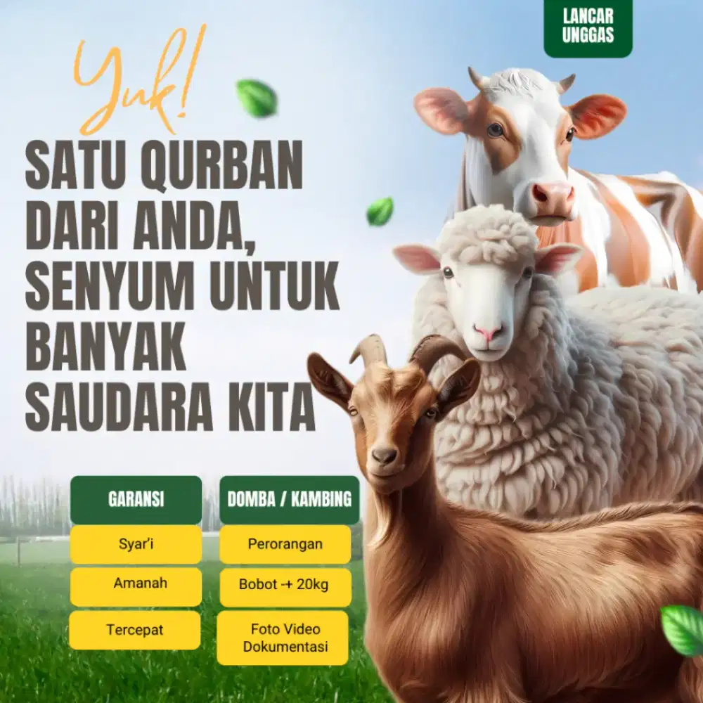 Kambing Kurban 2026 Amanah ±20kg - Domba Qurban Idul Adha Syar’i