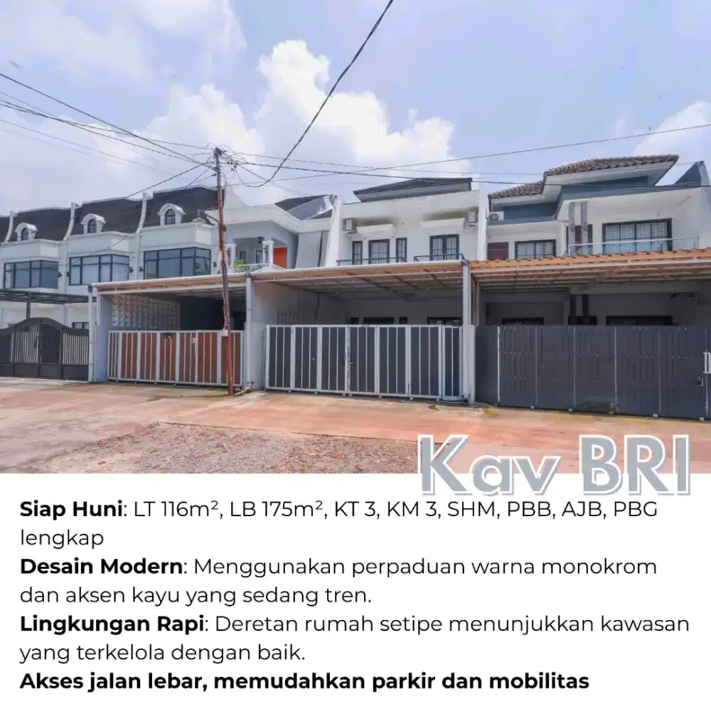 Rumah 2 Lantai Fully Furnished – Grand Depok City – Kav BRI