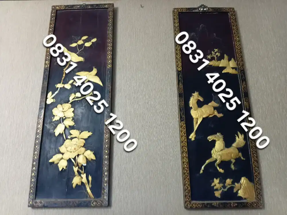 Hiasan Antik Langka Kuda & Bunga