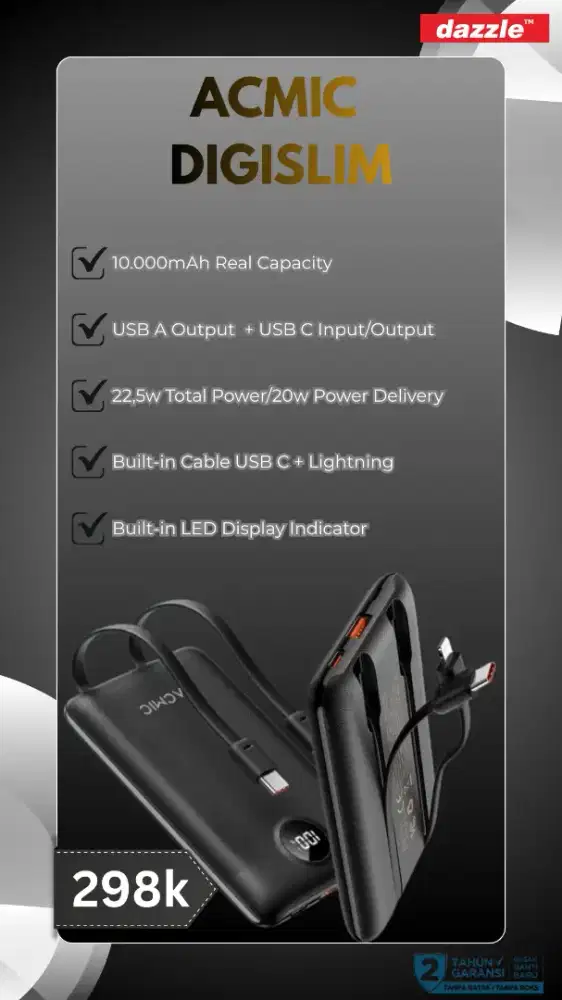 Acmic Powerbank Digislim