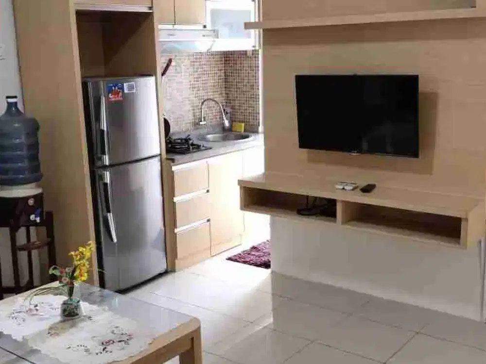 dijual apartemen GREEN PALACE 2br BESAR 42M² FURNISHED SHM KALIBATA CITY JAKSEL
