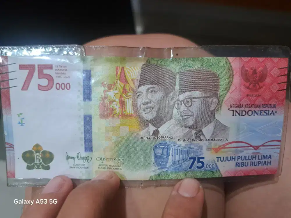 Uang 75.000 edisi kemerdekaan