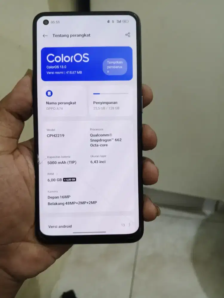 Oppo A74 sangat baik