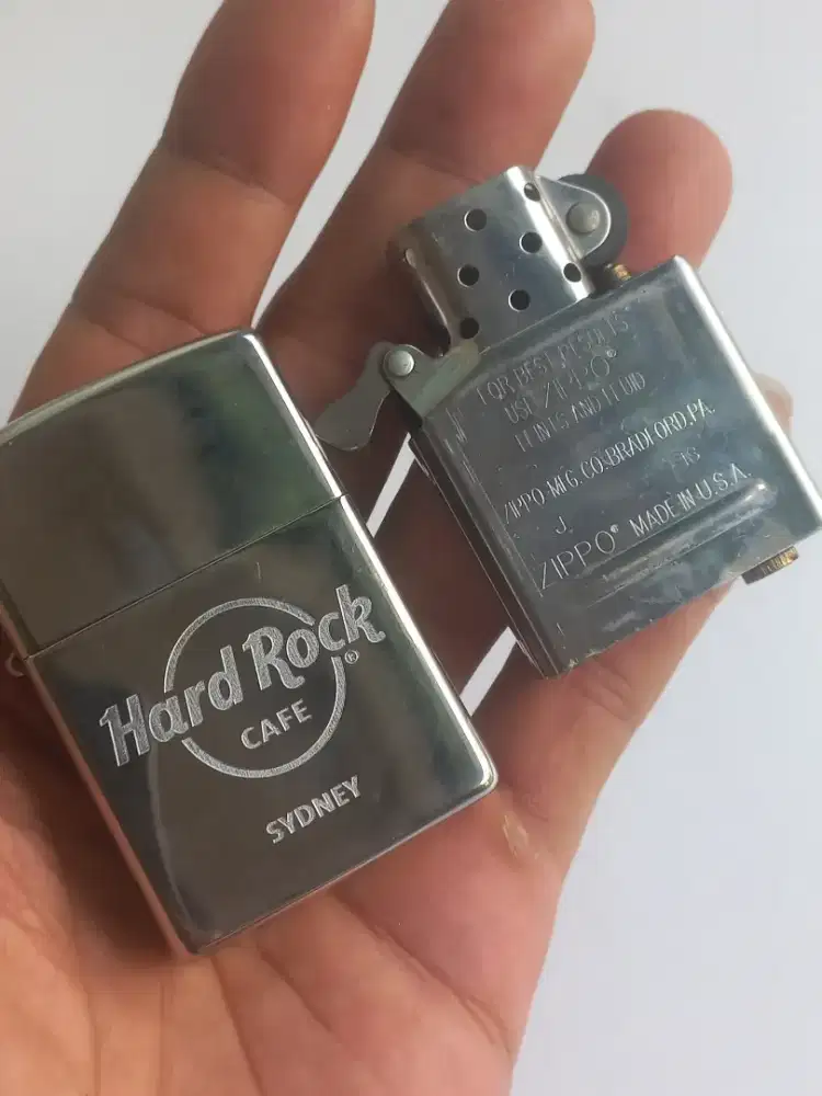 Zippo HARD ROCK asli U.S.A
