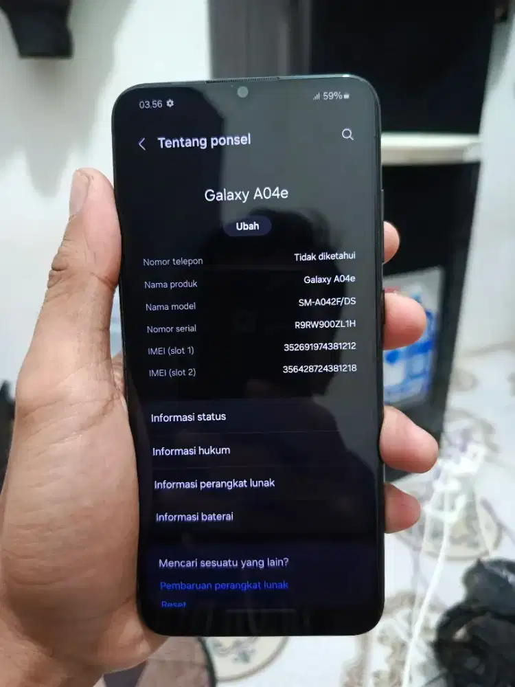 Samsung A04E ram 3/32Gb mulus normal no minus mantap jiwa