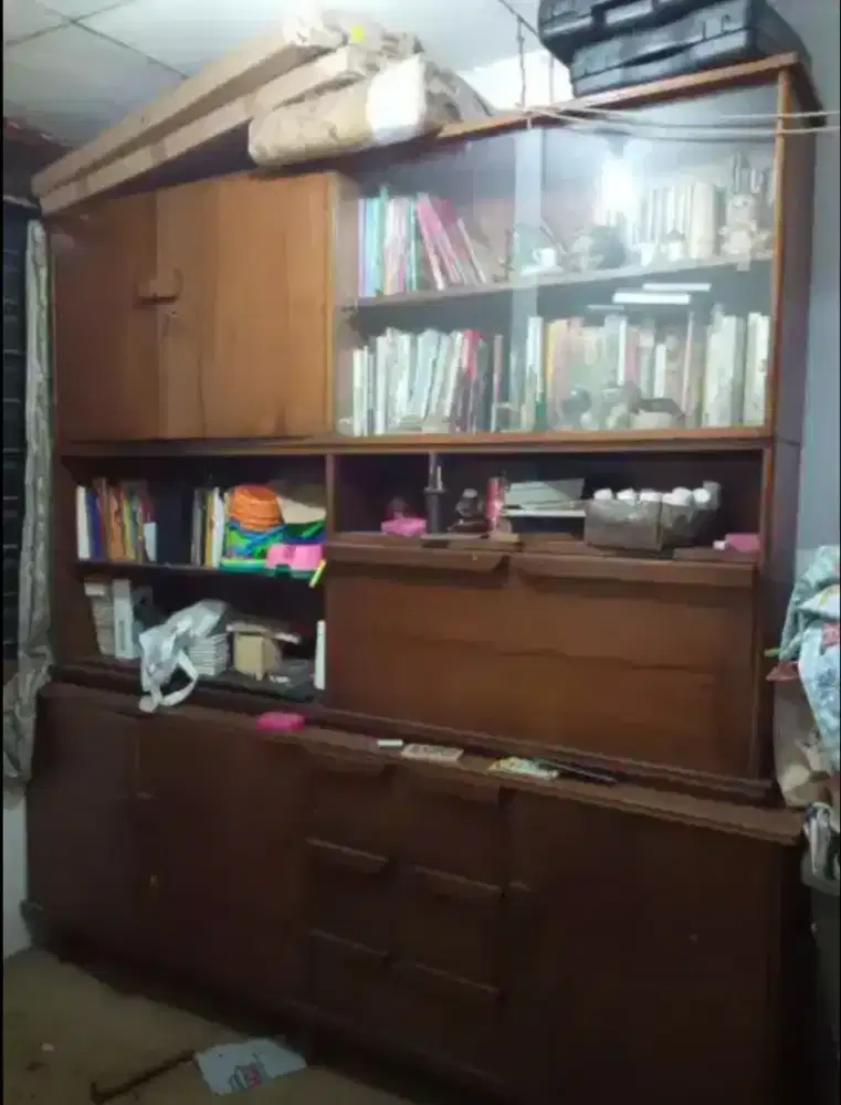 Rak jati vintage knock dow  atas bawah