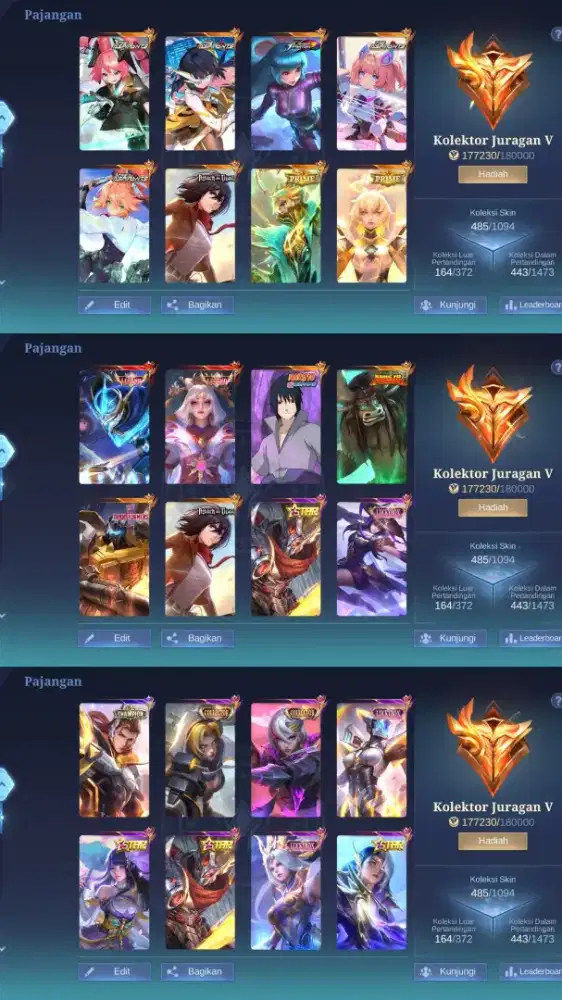 FOR SALE AKUN ML GANTENG