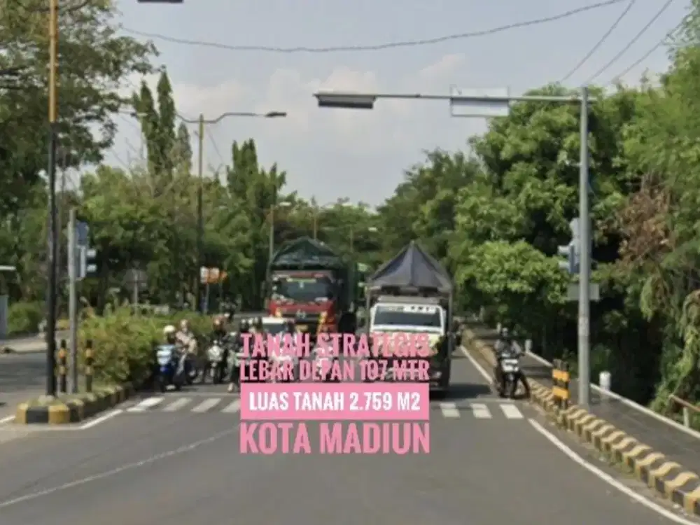 W// Tanah Pekarangan LD 107 mtr, Per3an Ringroad-Urip Sumoharjo KOTA MADIUN Ciamik