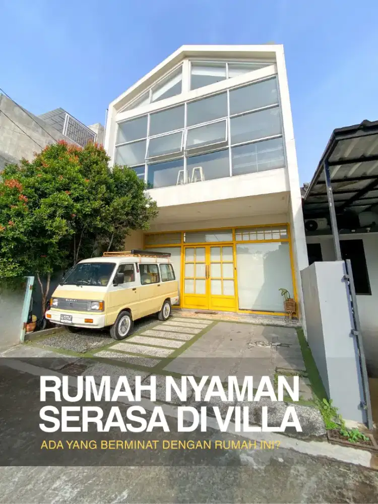 JUAL CEPAT RUMAH SIAP HUNI 3 LANTAI DI CISARANTEN