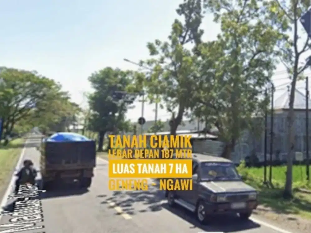 H// Tanah LD 187 mtr, NOL Jalan Raya Propinsi Madiun-NGAWI, Lokasi Mantapp