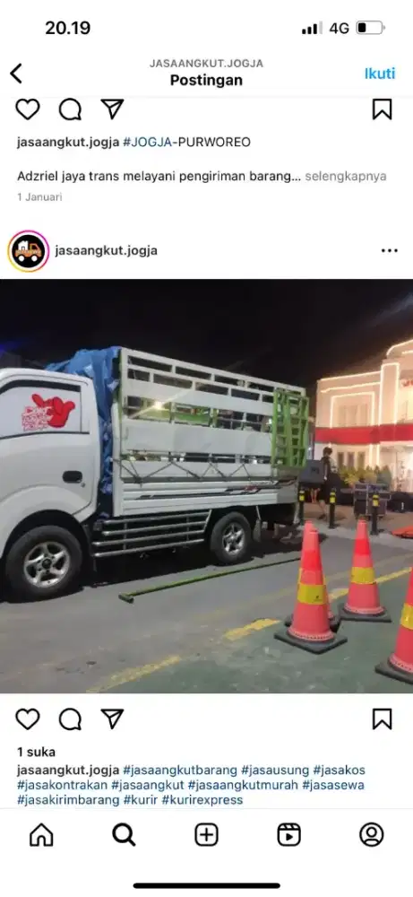 Jasa angkut pindahan Bantul Sleman Jogja