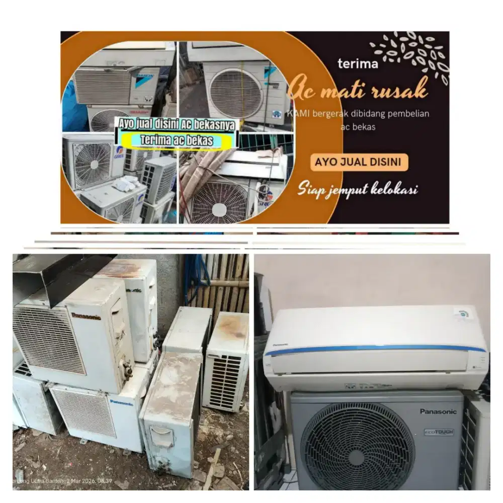 Terima ac bekas rusak