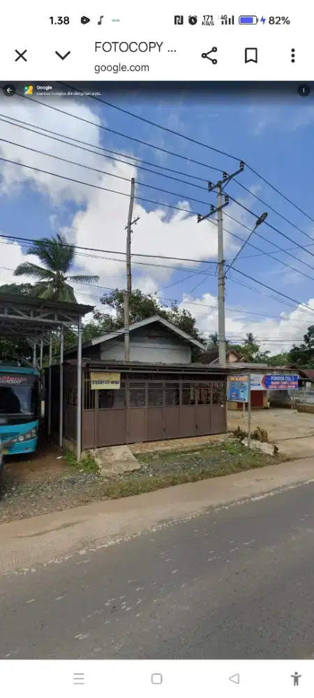 DI JUAL TOKO seberang kantor samsat desa panggung.