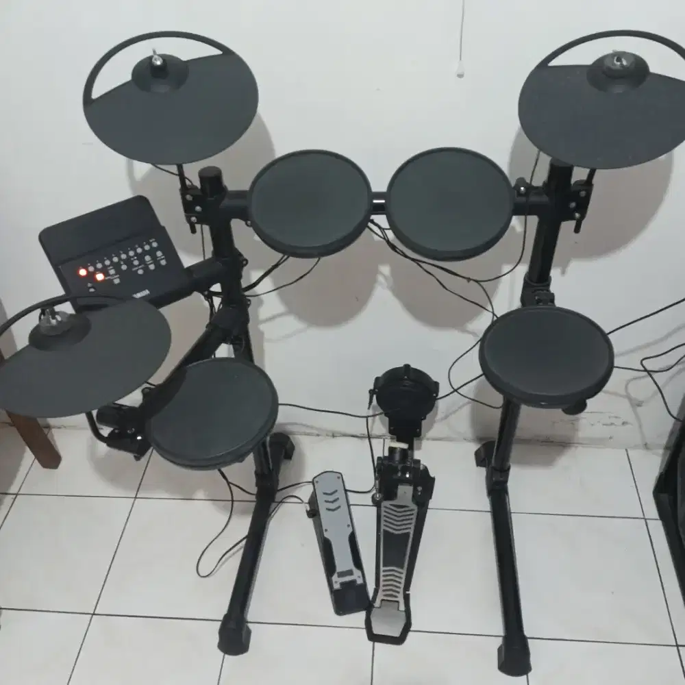 Drum elektrik electric yamaha dtx 400 upgrade kickpedal, mulus