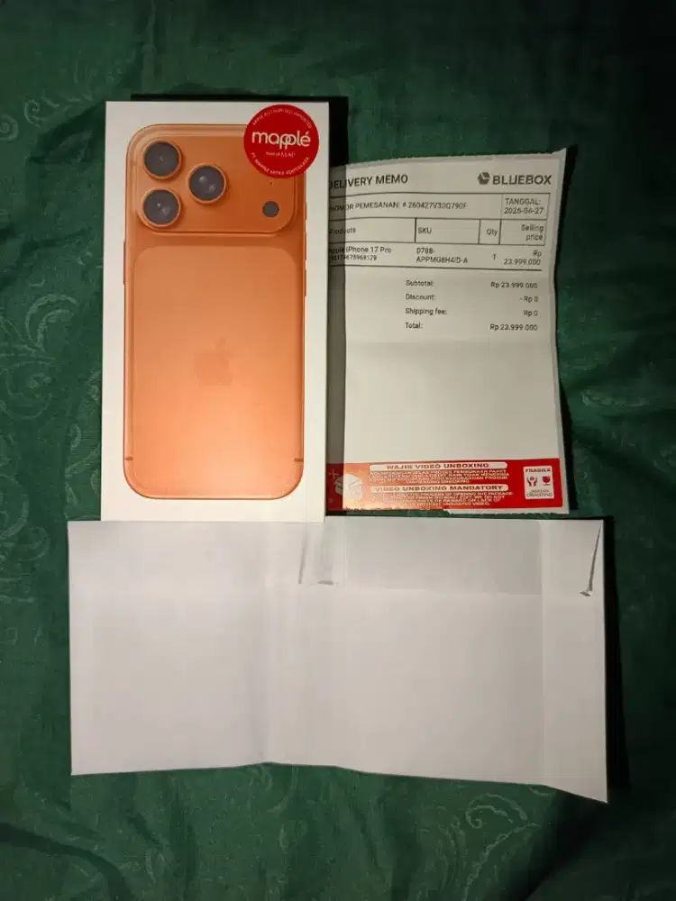 Iphone 17 Pro New Cosmic orange 256gb