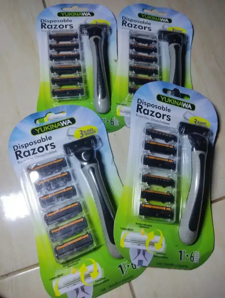 Alat cukur manual udh dpt 6 mata cukur awet tajam