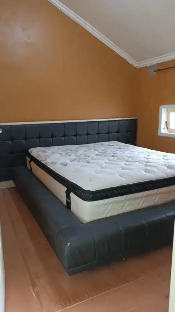 Springbed Simmons Europa uk 160 set bedframe Lady Americana