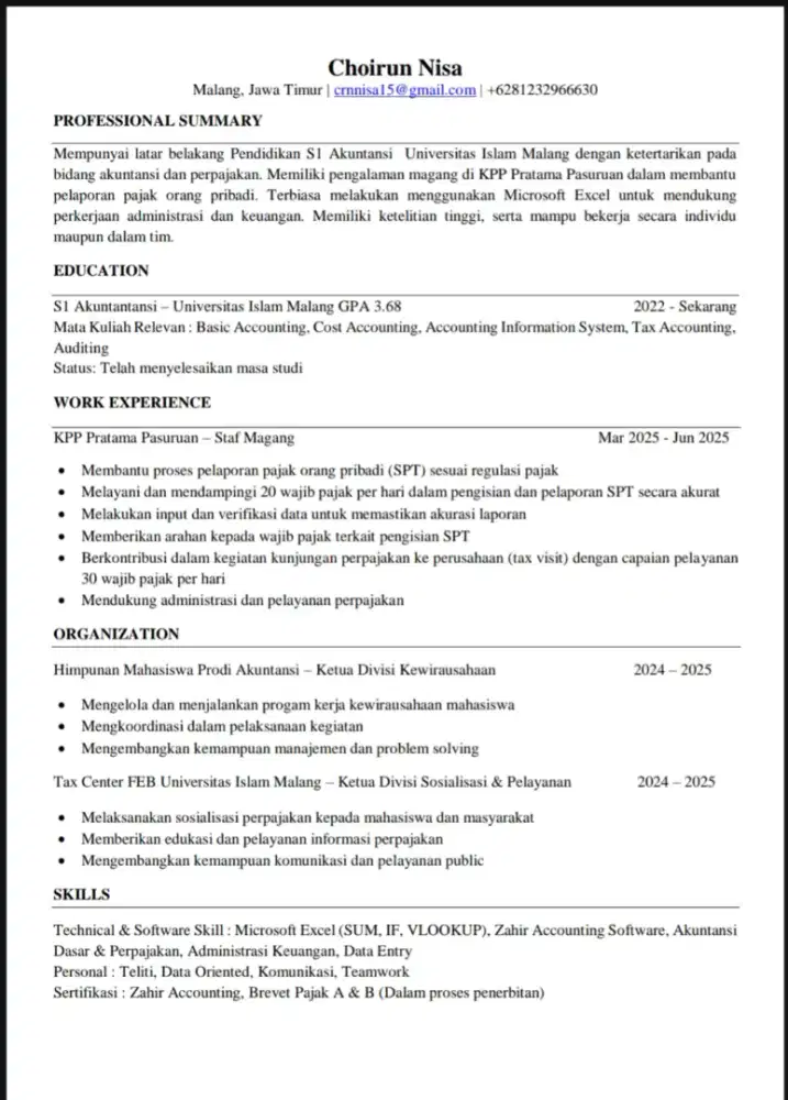 Accounting, finance, tax