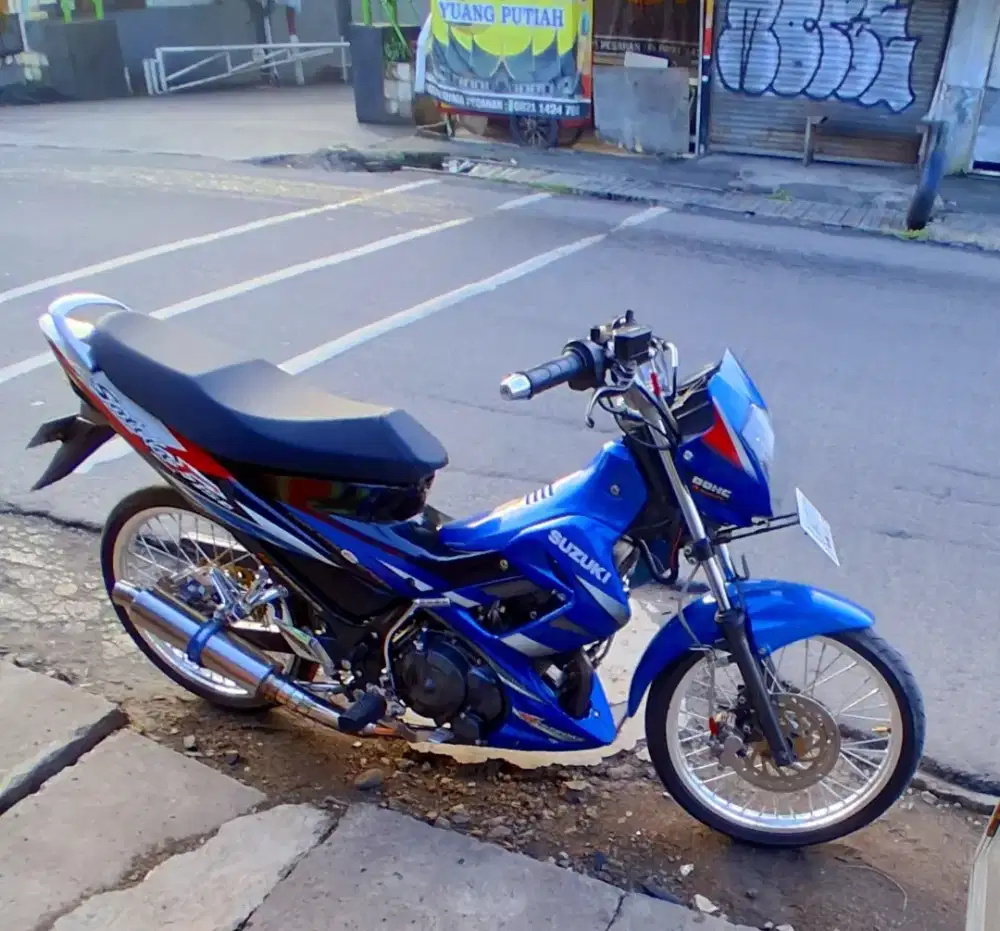 suzuki satria fu biru built up