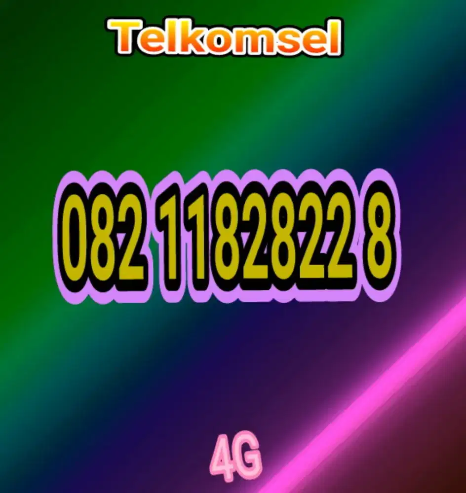 Kartu perdana Telkomsel 11digit rapi