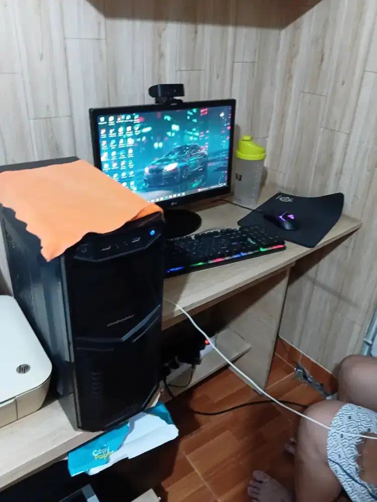 Dijual komputer full seat printer meja dan bangku