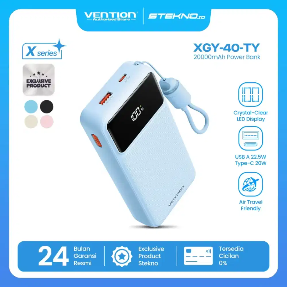 Powerbank Vention 20.000 mAh Baru