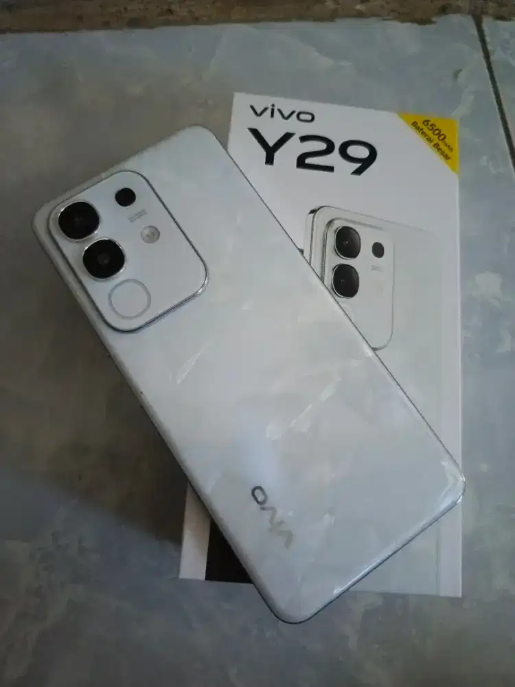 Vivo Y29 fullset 8/256 warna putih