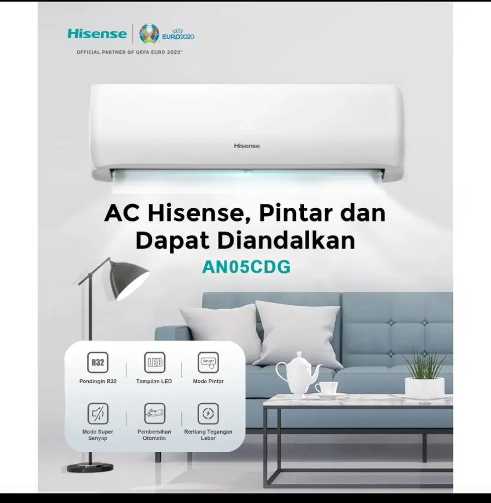 AC BARU HISENSE 1/2 PK