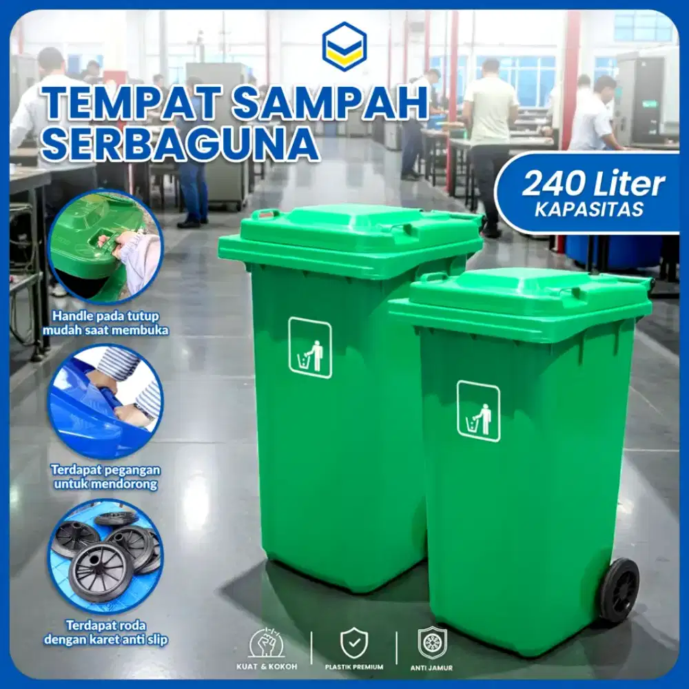 Tong Sampah HDPE Ukuran 240 Liter