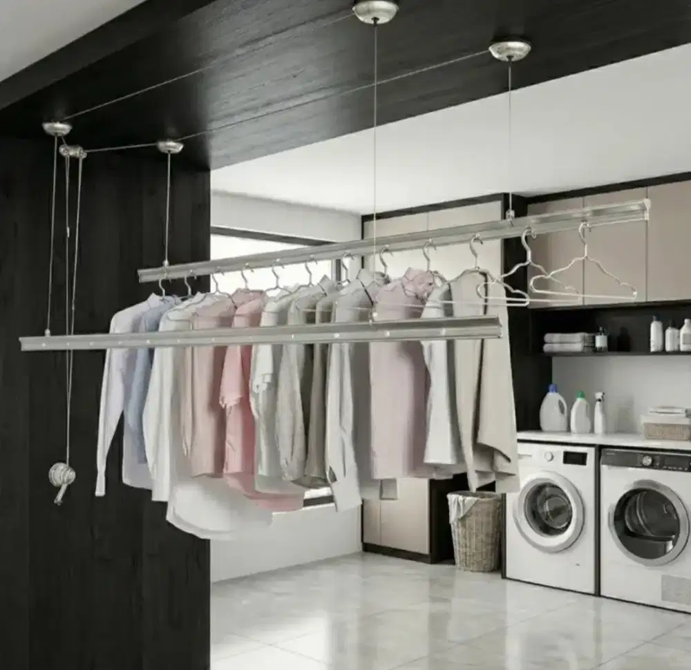 Jemuran engkol yg bisa naik turun