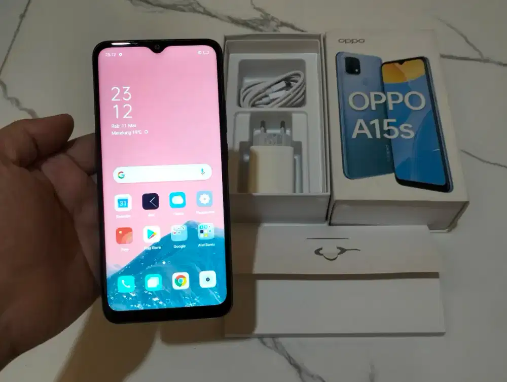BUTUH UANG OPPO A15S RAM 6GB / 128GB 4G LTE Duos 6,52in Finger Mulus