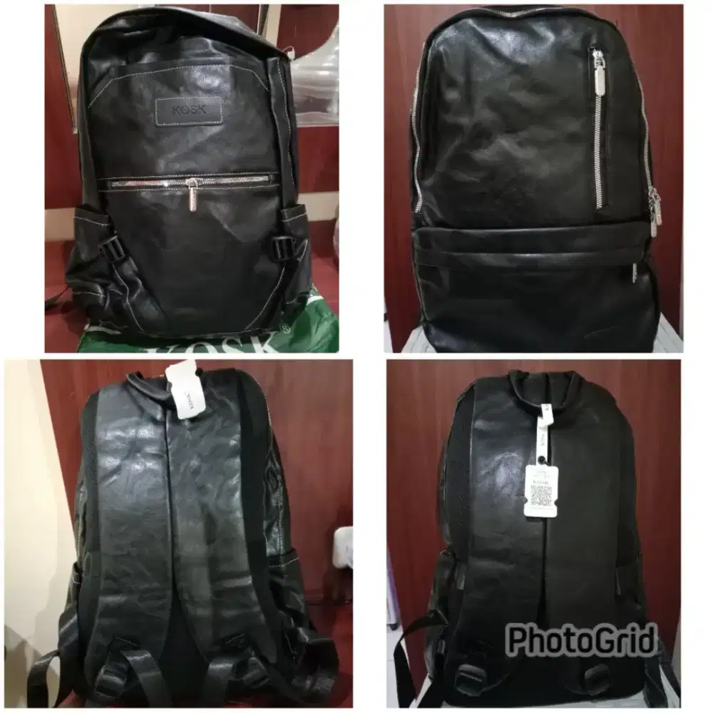 TAS RANSEL BARU BESAR MEWAH KULIT KOMBI
