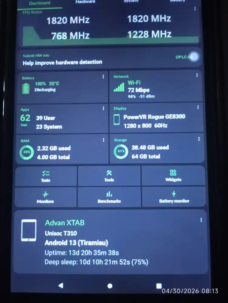 advan xtab 8004 4/64