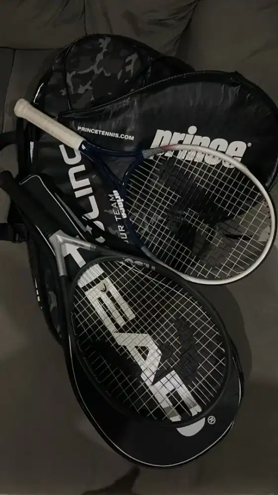 jual murah raket head carbon, raket prince dan tas solinco