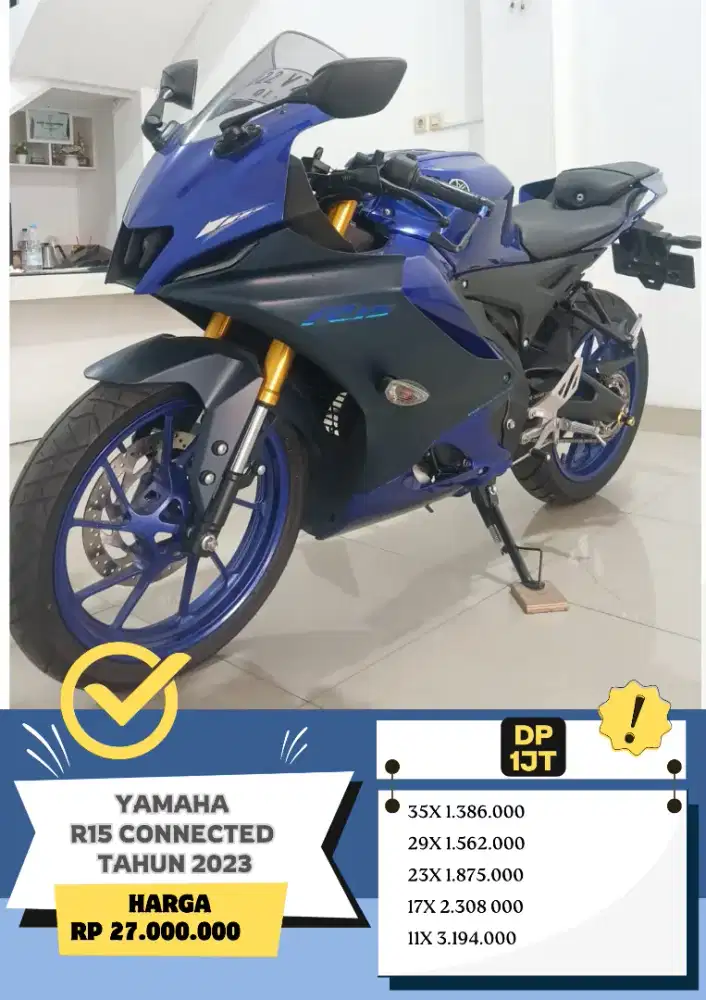 KM 700perak! Yamaha R15 Connected Tahun 2023