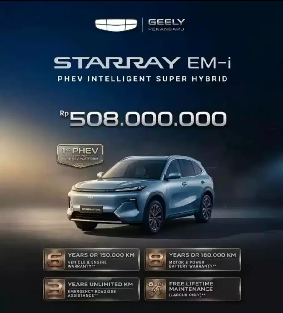 Geely Starray EM-i PHEV Super Hybrid PALING IRIT