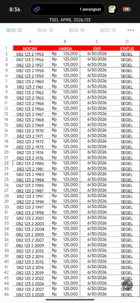 Nomor cantik simpati