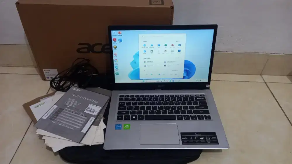 Laptop acer i3 gen11 duavga fullset