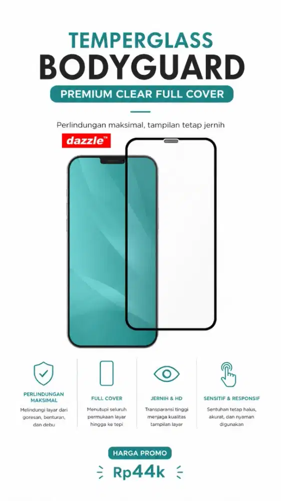 Temperglass Bodyguard Premium Clear Full Cover