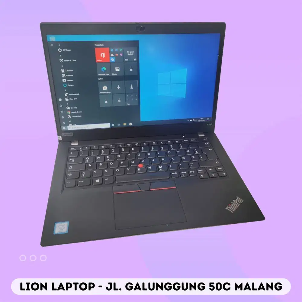 RAM 16GB SSD 256GB Core i5 Gen 8 Slim Lenovo Thinkpad X390 [30|04]