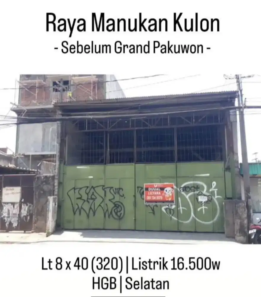 Margomulyo. Jl Raya Manukan (dekat Grand Pakuwon)