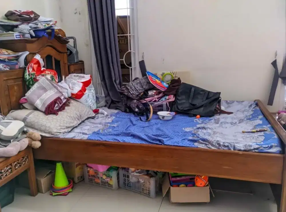 Dipan Jati + Kasur Kapuk