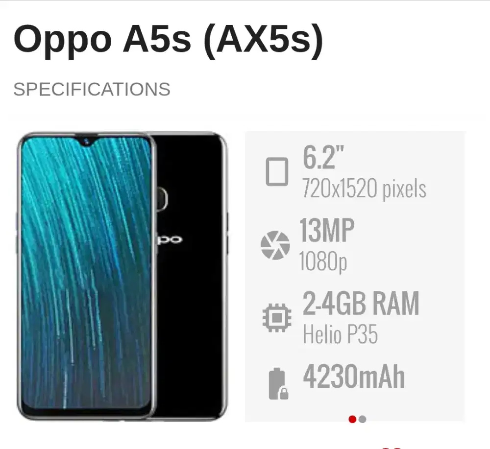 Oppo A5s 3/32 Mulus Nett 550rb Pass. Lok.Kalimalang.