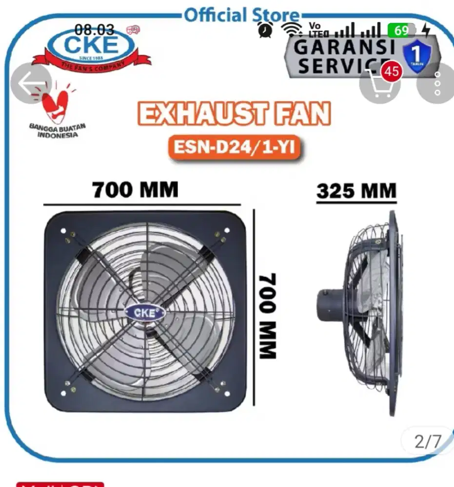 Exhaust fan baru