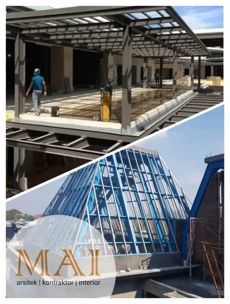 KONTRAKTOR BANGUN RENOVASI GUDANG, CAFE, RESTO KONSTRUKSI BAJA DLL